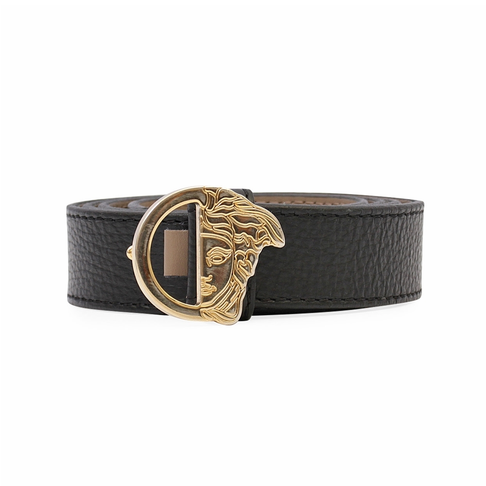 VERSACE Collection Half Medusa Belt Black - S: 100 (40) | Luxity