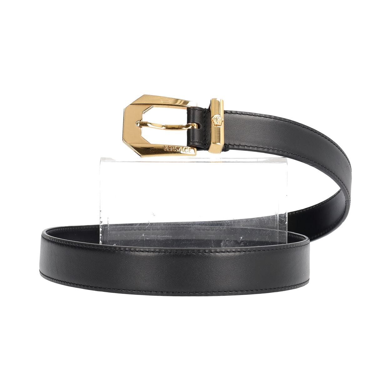 VERSACE Leather Medusa Heritage Belt Black - S: 90 (36) | Luxity