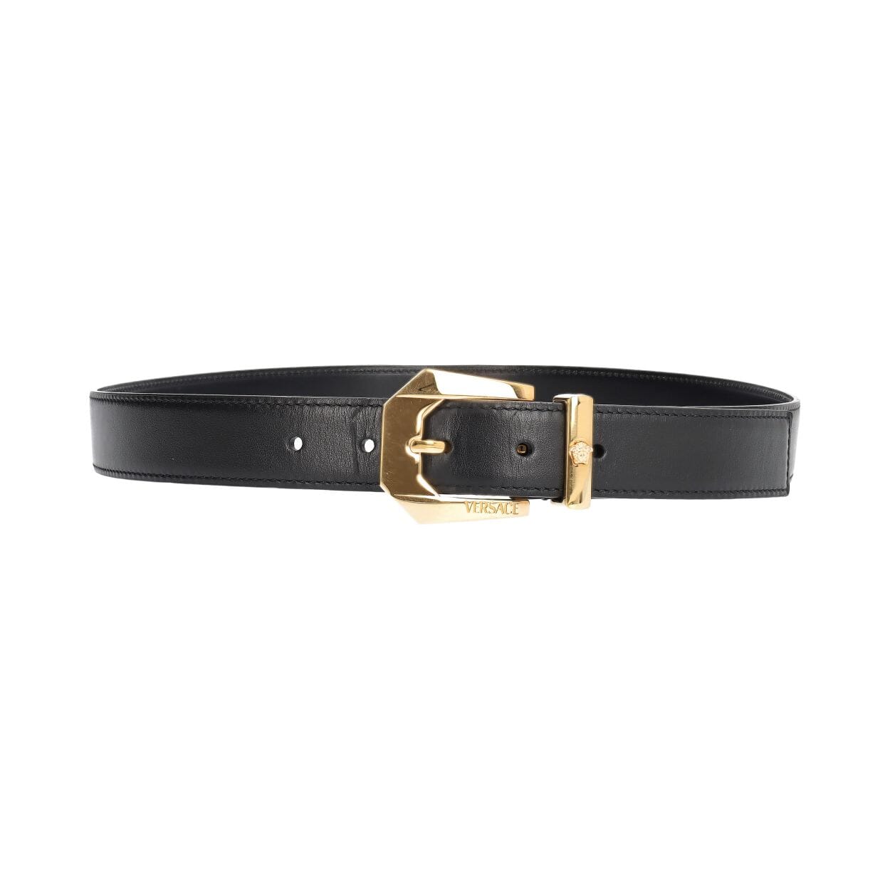 VERSACE Leather Medusa Heritage Belt Black - S: 90 (36) | Luxity