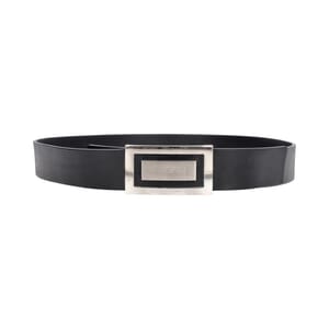 Leather Belt Black - S: 100 (40)