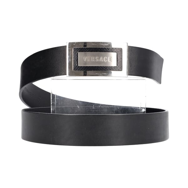 Leather Belt Black - S: 100 (40)