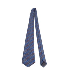 Vintage Silk Parsley Tie Blue, view 3