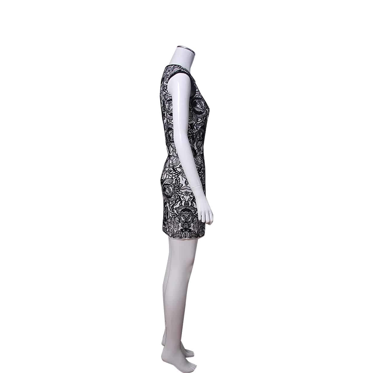 ワンピース alexander mcqueen Black wool blend dress (758585Q1A6W 1000) Alexander McQueen Wool Mini Dress | Black | FARFETCH