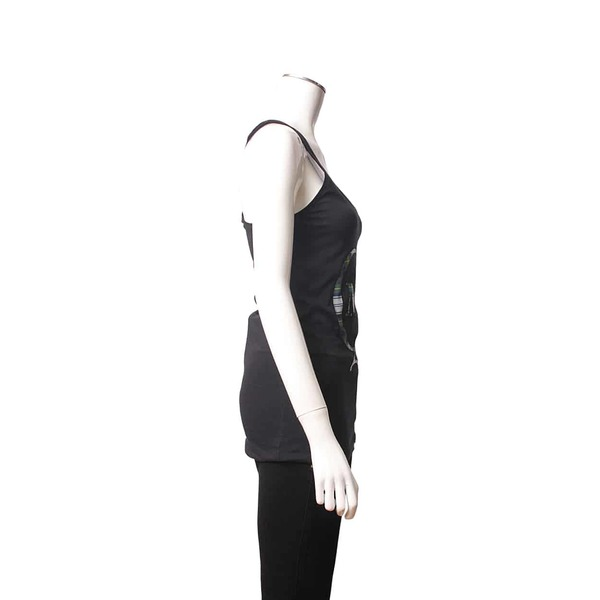 Cotton Logo Vest Black