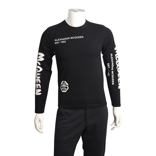 Cotton Printed Logo T-Shirt Black
