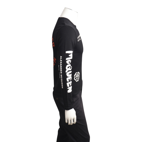 Cotton Printed Logo T-Shirt Black