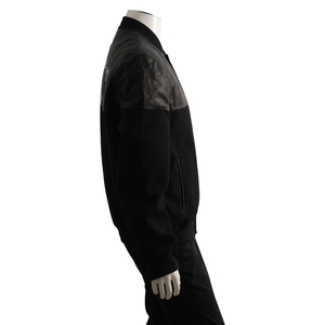 Leather/ Wool Skull Jacket Black, view 2