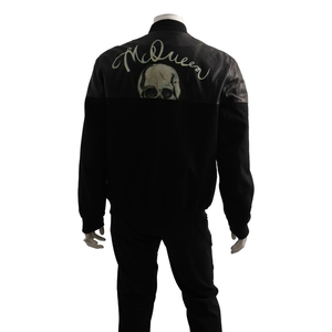 Leather/ Wool Skull Jacket Black, view 3