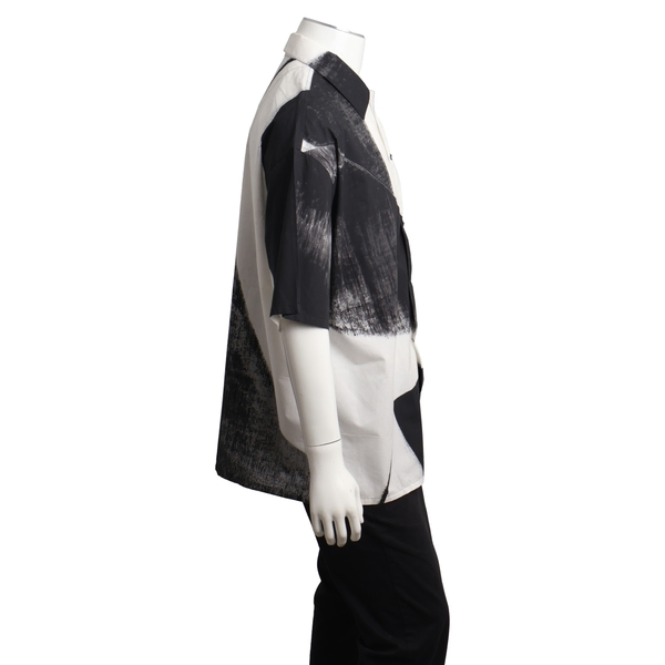 Cotton Shirt White/Black