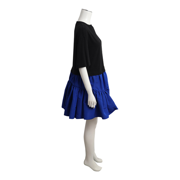 Cotton/Polyester Dress Black/Blue