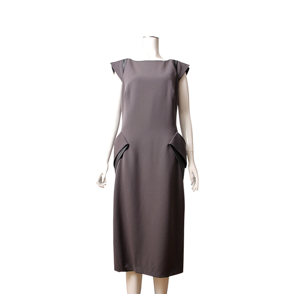 Wool Blend Dress Grey