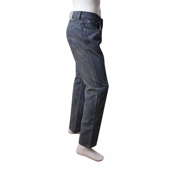 Cotton Blend Washed Jeans Blue