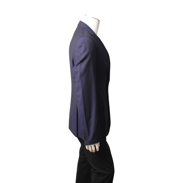 Collezioni Wool Blend Single Breasted Jacket Navy