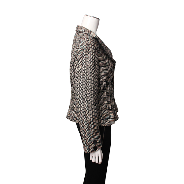 Wool Blazer White/Black