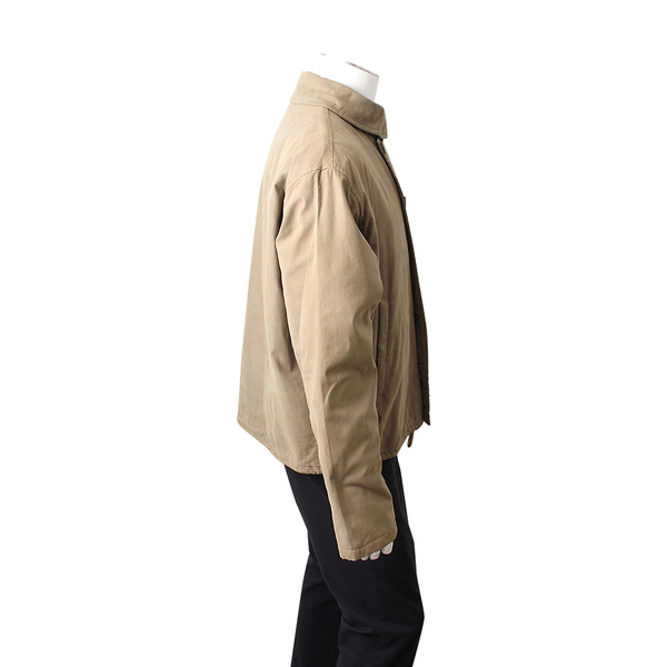 Cotton/Wool Blend Jacket Khaki