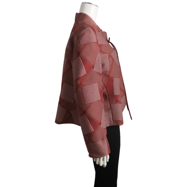 Vintage Polyester/Wool Cropped Blazer Red