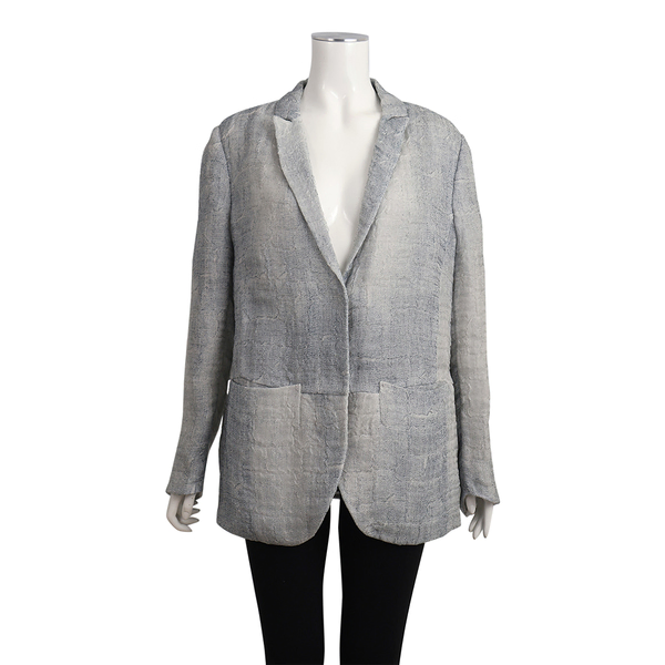 Silk Blend Blazer Grey