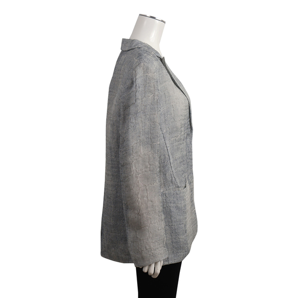 Silk Blend Blazer Grey