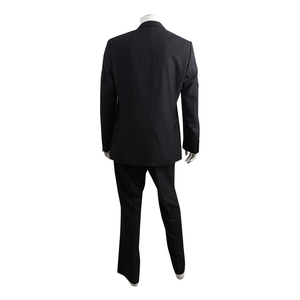 Le Collezioni Wool Striped Suit Navy, view 3