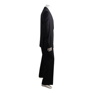 Le Collezioni Wool Striped Suit Navy, view 2