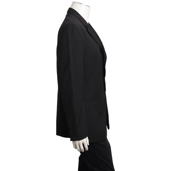 Vintage Wool Single Breasted Blazer Charcoal
