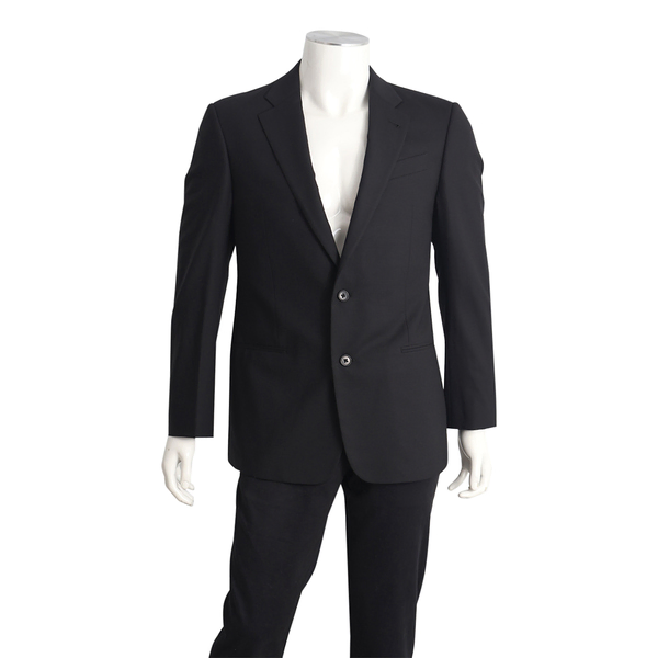 Wool Blend Blazer Black