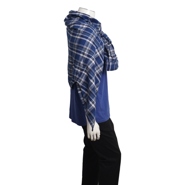 Cotton T-Shirt With Shirt Blue