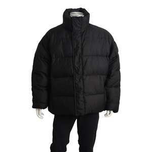 Polyamide Allover Logo Puffer Jacket Black