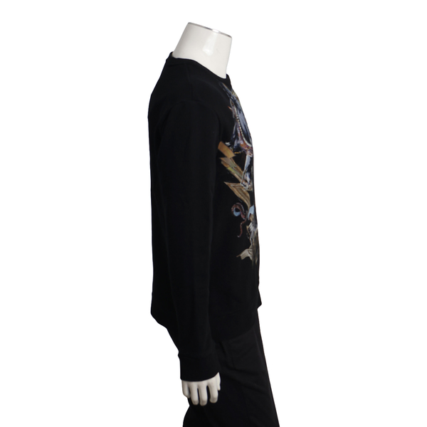 Cotton Panther Sweatshirt Black