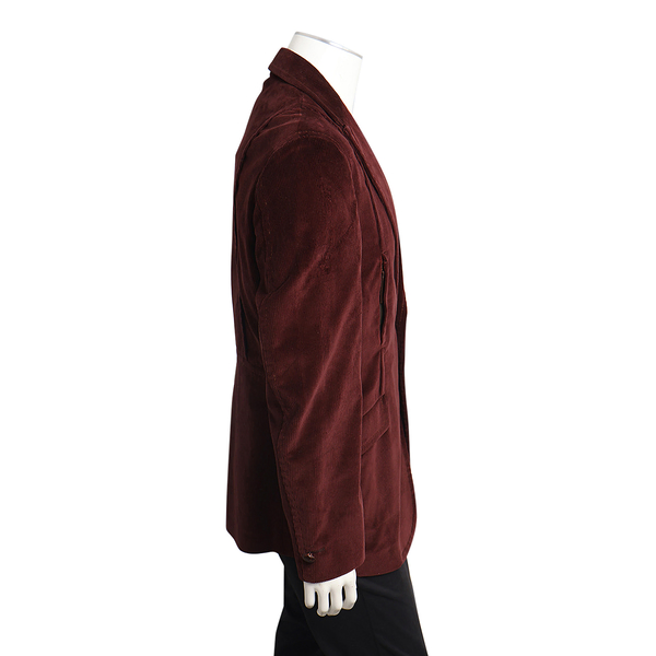 Corduroy Blazer Burgundy