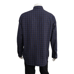 Check Shirt Blue/Brown, view 3