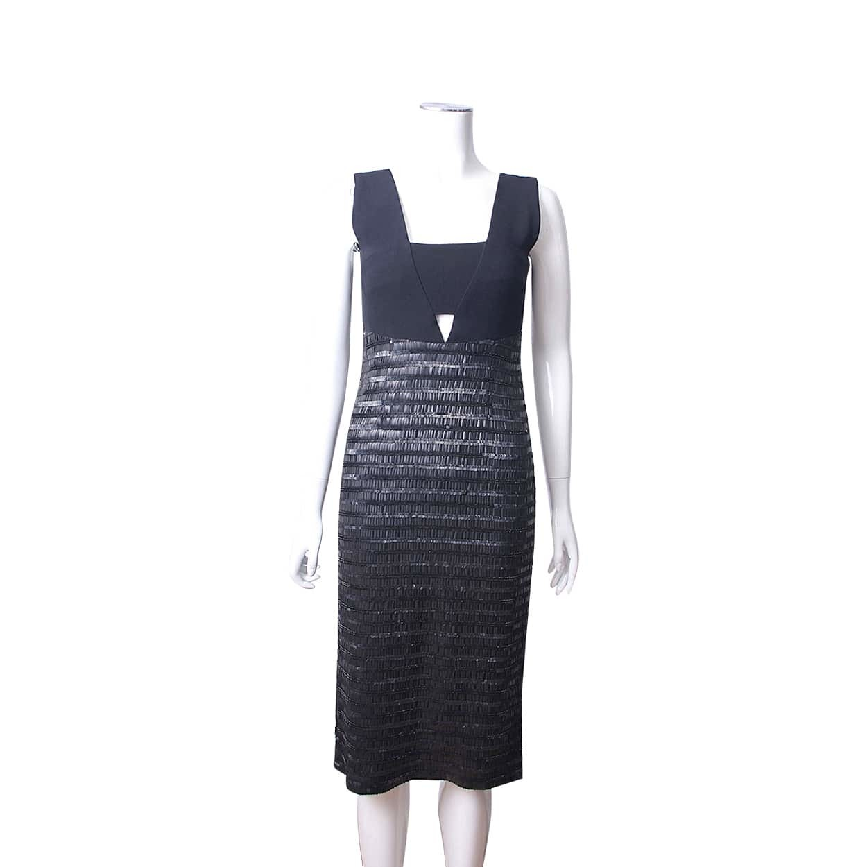 BURBERRY Silk/Polyamide Embroidered Evening Dress Black | Luxity BURBERRY Silk/Polyamide Embroidered Evening Dress Black | Luxity