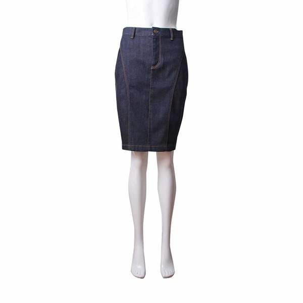Cotton Denim Skirt Indigo