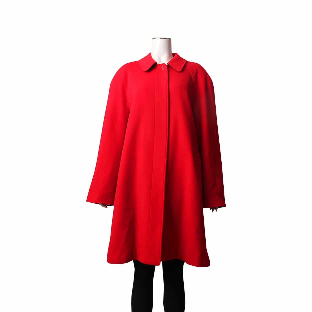 BURBERRY Vintage Wool Blend Coat Red | Luxity