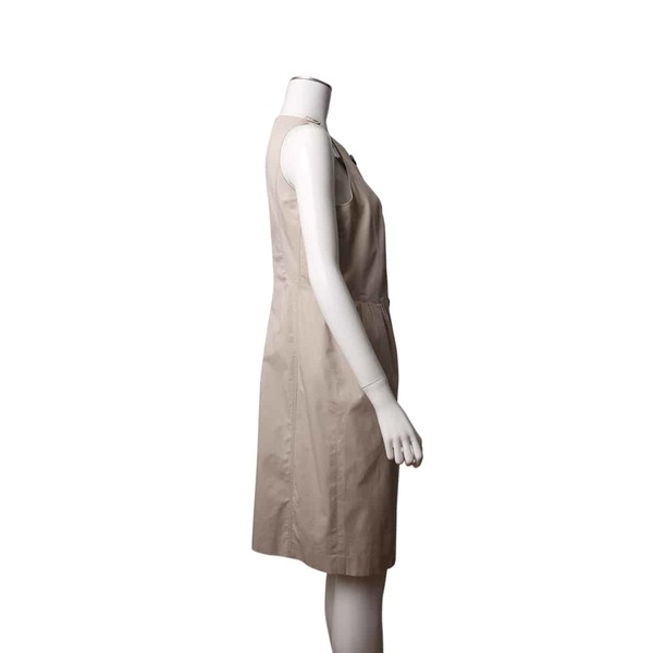 Vintage Cotton Sleeveless Dress Ivory