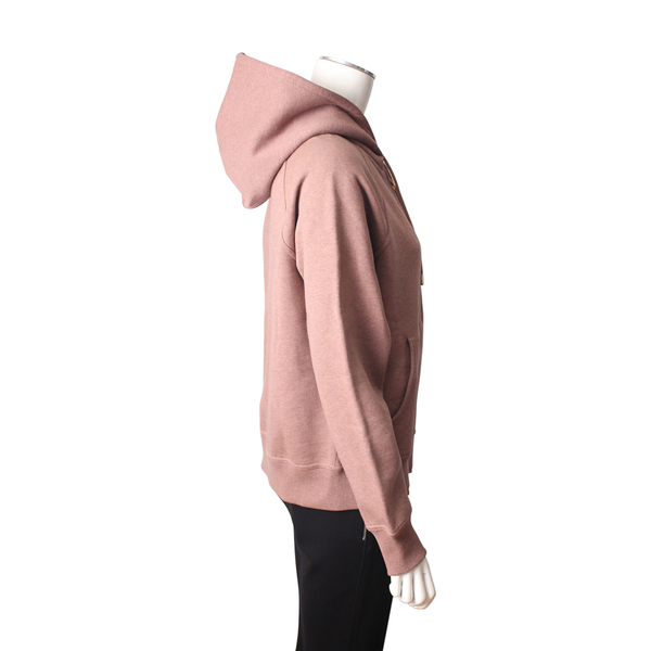 Cotton Check Hoodie Rose Dust