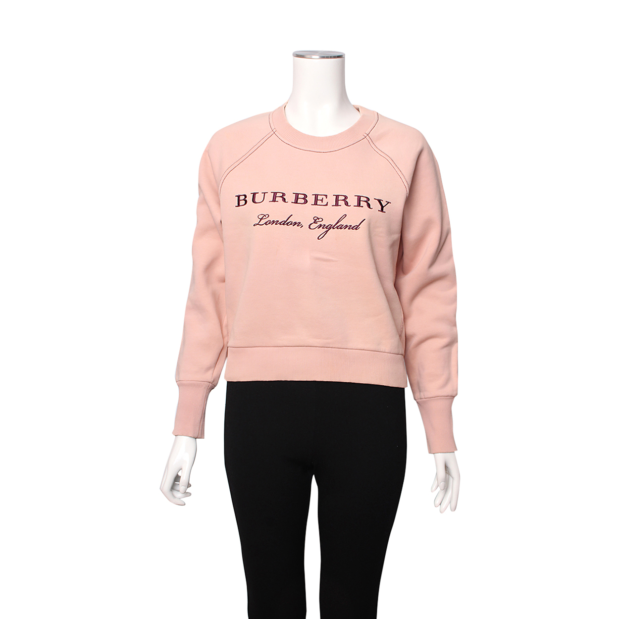 BURBERRY Cotton Logo Sweatshirt Pink | Luxity