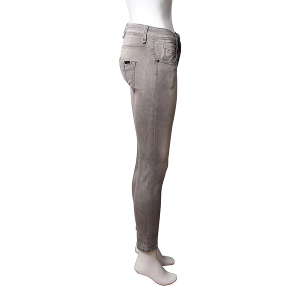 Cotton Westbourne Skinny Crop Jeans Light Grey