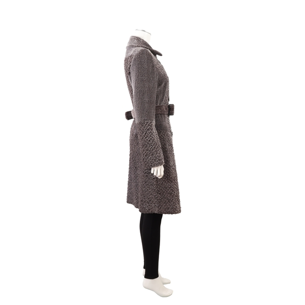 Rayon Blend Coat Grey