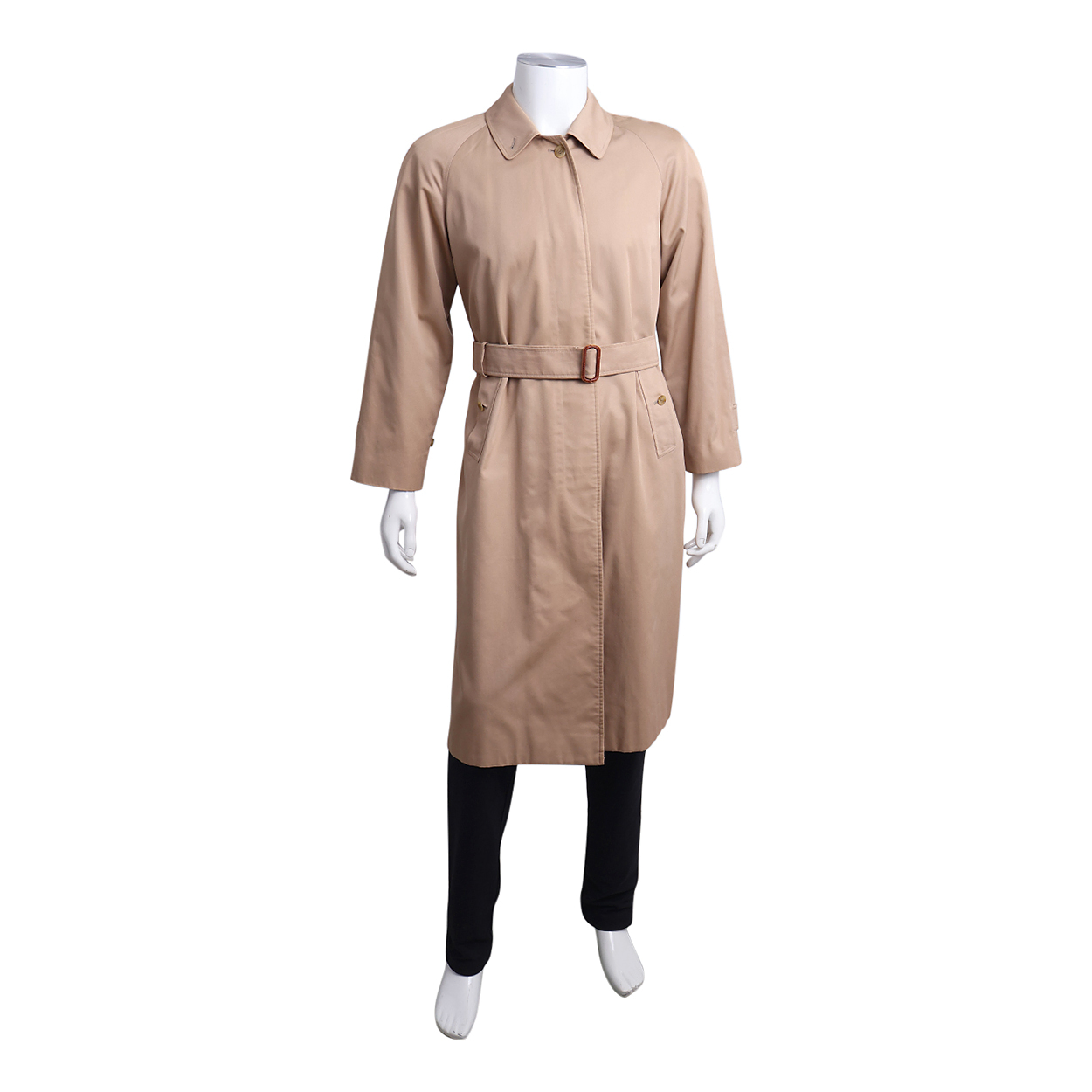 BURBERRY Vintage Cotton/Polyester Trench Coat Beige | Luxity