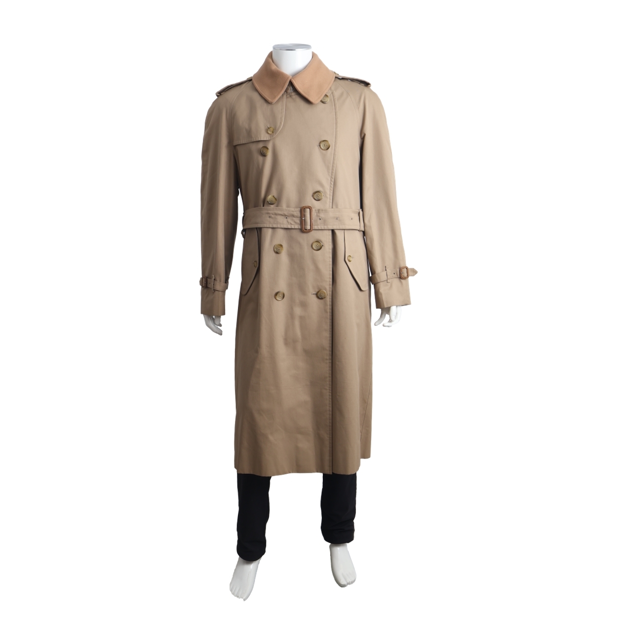 Cotton/Polyester 3 Piece Trench Coat Beige
