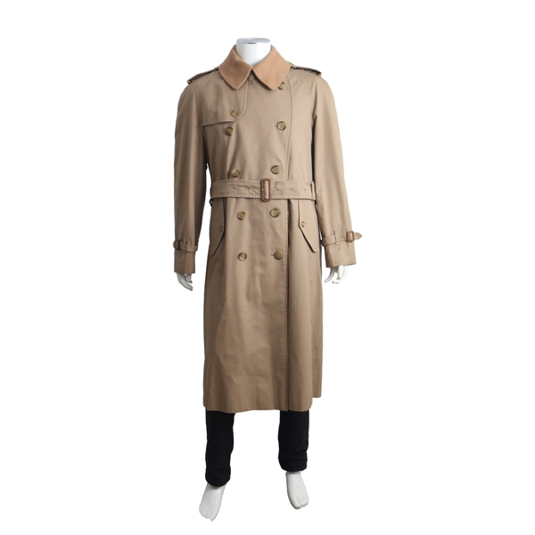 Cotton/Polyester 3 Piece Trench Coat Beige