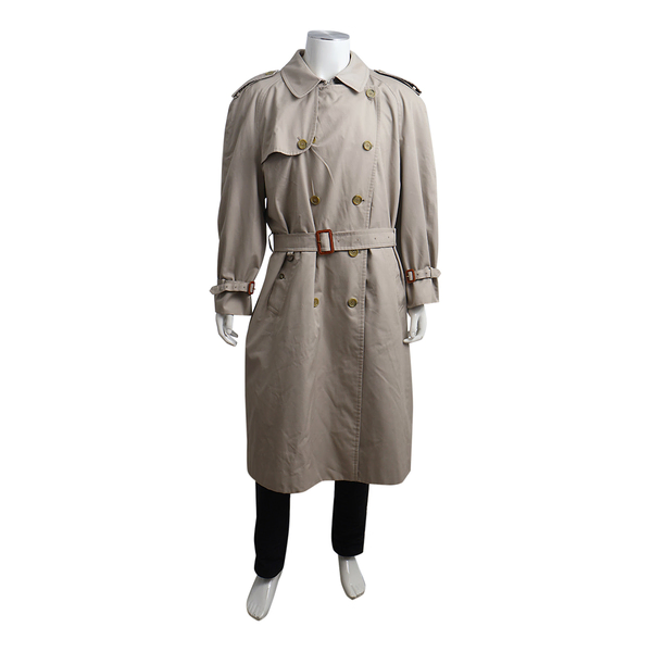 RT-150448Burberry'sコートmade in England BURBERRY Vintage Polyester/Cotton Trench Coat Stone | Luxity