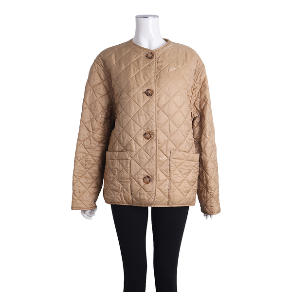 Polyester Quilted Jacket Beige