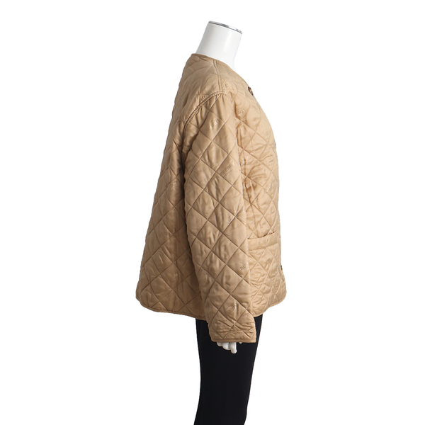 Polyester Quilted Jacket Beige