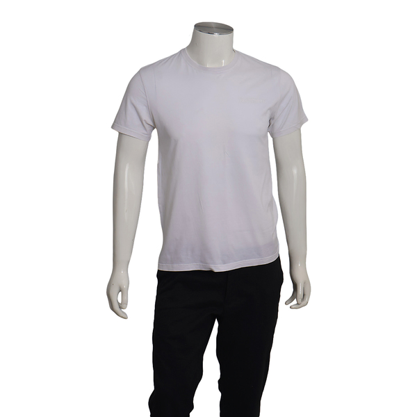 Cotton Logo Embroidered T-Shirt White