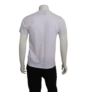 Cotton Logo Embroidered T-Shirt White, view 3