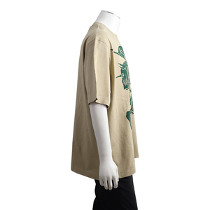 Cotton Equestrian Knight Printed T-Shirt Khakhi, view 2