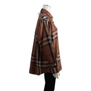 Silk Check Shirt Brown, view 2