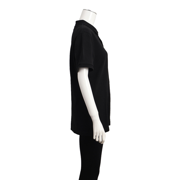 Cotton Polo T-Shirt Black